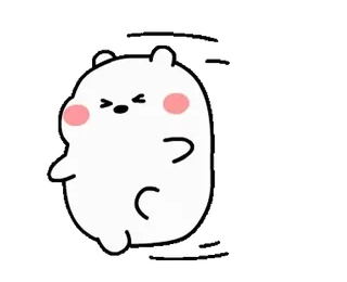 😖 熊, 可爱, 动物, 卡通, 插图 telegram sticker