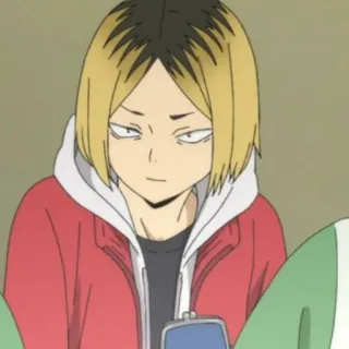 ❤️ Kenma Kozume Haikyuu!! anime, personaggio, haikyuu, kenma, kozume, sorridente telegram sticker
