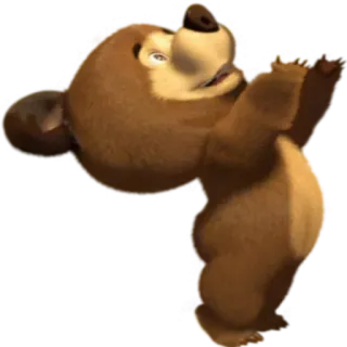 😀 Bear Masha and the Bear beruang, kartun, binatang, karakter, masha dan beruang telegram sticker
