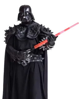 🎭 Darth Vader Star Wars Darth Vader, spada laser, Star Wars, cattivo, fantascienza, fantasy telegram sticker