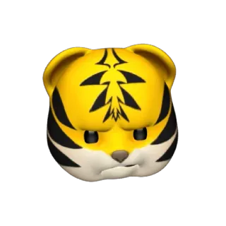 🐯 tiger, tier, emoji, cartoon telegram sticker