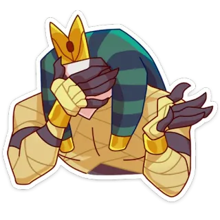 🤦‍♀️ 法老, 埃及, 古代, 角色, 卡通, 插画, 艺术 whatsapp sticker