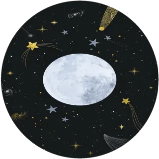 🌸 луна, звезды, ночь, небесный, космос, астрономия, космос telegram sticker