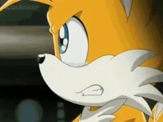 😭 Tails sonic, miles, prower, fox, cartoon, angry telegram sticker