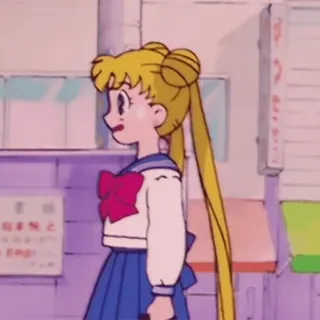 🌙 Sailor Moon Anime, Manga, Meisje, Magisch meisje, Sailor, Schooluniform telegram sticker