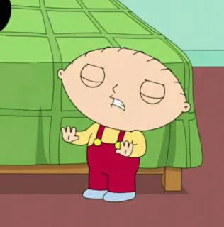 🧸 Stewie Griffin Family Guy stewie griffin, family guy, cartoon, baby, disgust telegram sticker