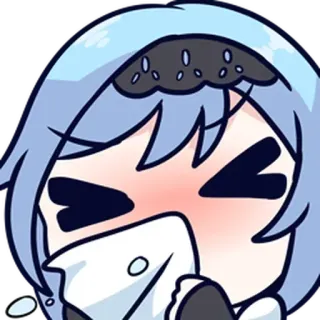 🤧 อนิเมะ, จิบิ, การ์ตูน, น่ารัก, เมด telegram sticker