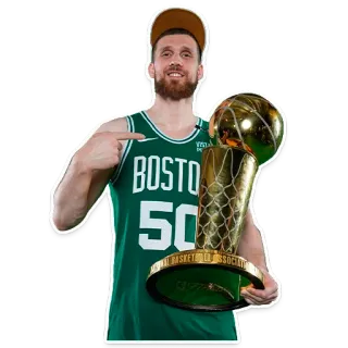 👑 BOSTON
50 pallacanestro, sport, Boston Celtics, atleta, NBA, trofeo telegram sticker