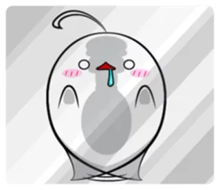 🤤 schattig, sticker, personage, kawaii telegram sticker