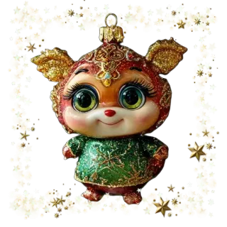 🧸 ตกแต่ง, ของเล่น, น่ารัก, สัตว์, ประกาย, เครื่องประดับ whatsapp sticker
