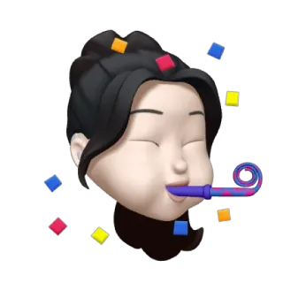 🎡 celebração, festa, confete, aniversário, emoji, diversão telegram sticker