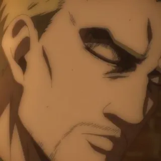👾 Reiner Braun Attack on Titan アニメ, 進撃の巨人, ライナー, ライナー・ブラウン, 戦士, 兵士 whatsapp sticker