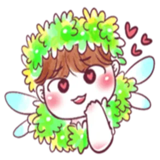 😍 anjo, fada, fofo, kawaii, amor, caprichoso telegram sticker