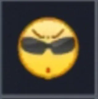 😎 Emoji, Marah, Kacamata hitam, Wajah telegram sticker
