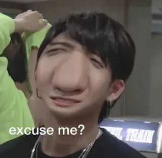 💰 excuse me? Meme, Lustig, Entschuldigung, Reaktion, Ausdruck, Kpop whatsapp sticker