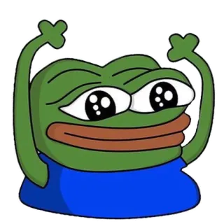 🙌 Pepe the Frog meme, frog, emoticon, cartoon whatsapp sticker