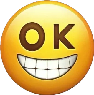 👌 OK emoji, ok, approval, agreement, positive telegram sticker