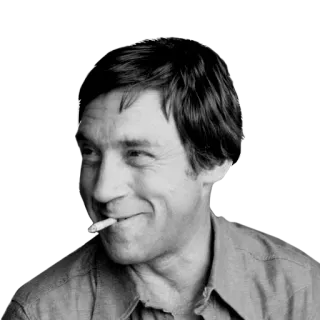 😃 pessoa, retrato, cigarro, homem, fumando telegram sticker