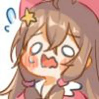😰 anime, garota, desenho animado, chocado, kawaii, surpresa, fofa, mangá telegram sticker