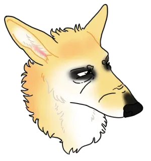 😠 anjing, hewan, potret, ilustrasi, hewan peliharaan, hewan domestik, mamalia telegram sticker