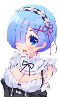 💞 Rem Re:Zero Anime, Maid, Niedlich, Manga, Rem, Re:Zero telegram sticker