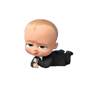 😼 Boss Baby The Boss Baby bebé, traje, animación, dibujos animados telegram sticker