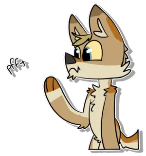 😬 Pfft animal, dog, pfft, cartoon, cute telegram sticker