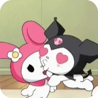 ❤ My Melody Sanrio, My Melody, Kuromi, Anime, Dibujos animados, lindo, amor, romance telegram sticker
