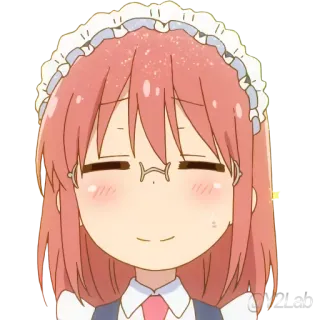 😅 Kobayashi Miss Kobayashi's Dragon Maid Anime, Kobayashi, Miss Kobayashi's Dragon Maid, Dibujos animados, Criada, Lindo whatsapp sticker