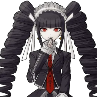 😁 Celestia Ludenberg Danganronpa anime, gothic, danganronpa, celestia ludenberg, gamer, fiction telegram sticker