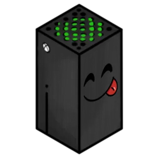 😋 xbox, spielekonsole, cartoon, humor, gaming telegram sticker