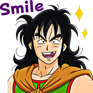 😃 Yamcha Dragon Ball Smile Anime, Senyum, Dragon Ball, Manga, Karakter telegram sticker