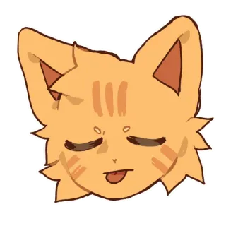 😜 кот, животное, питомец, стикер, милый, мультфильм telegram sticker