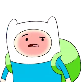 😳 Finn Adventure Time Cartoon, Finn, Adventure Time, Figur telegram sticker