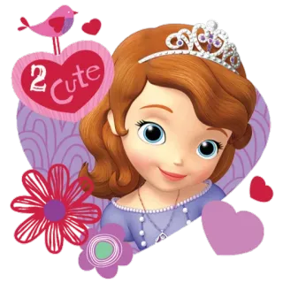 ❤ Sofia Sofia the First 2 Cute Dessin animé, Princesse, Mignon, Disney, Sofia la première telegram sticker