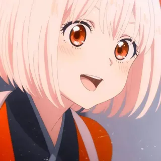 🥰 anime, ragazza, carina, sorridente, cartone animato telegram sticker