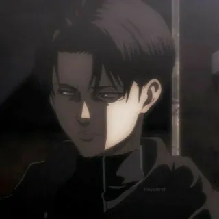 🥦 Levi Ackerman Attack on Titan anime, attack on titan, levi ackerman, soldier, serious, character telegram sticker