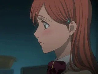 😕 Orihime Inoue Bleach anime, character, girl, portrait, Orihime, Inoue, Bleach telegram sticker