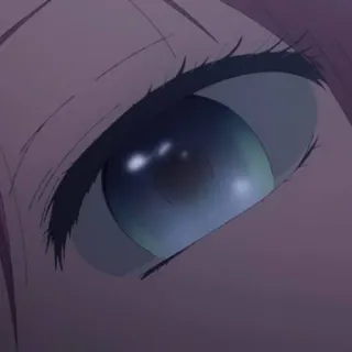 🍁 ojo, anime, manga, primer plano, dibujos animados telegram sticker
