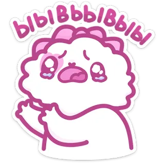 😭 ыыыыыыы Cartoon, Niedlich, Tier, Weinend, Traurig telegram sticker