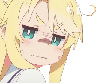 😖 Anime, Karakter, Lucu, Ekspresi, Jijik, Kartun telegram sticker