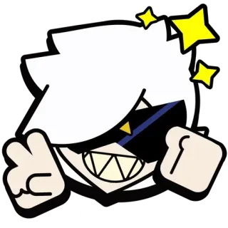 🎭 cartoon, character, angry, glasses telegram sticker