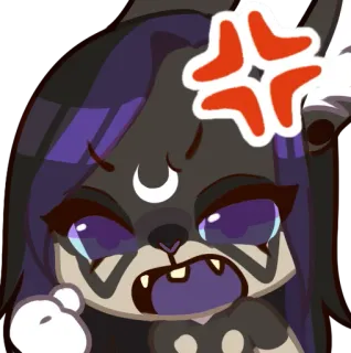 🤬 enojado, frustrado, dibujos animados, irritado, enfadado, agravado telegram sticker