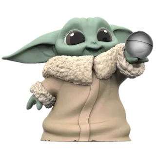 😄 Grogu The Mandalorian Grogu, The Mandalorian, Baby Yoda, Star Wars, süß, Figur, Science Fiction, Weltraumoper whatsapp sticker
