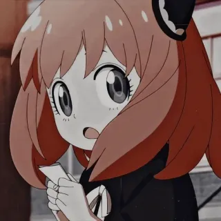 😧 Anya Forger Spy × Family anya forger, spy x family, anime, desenho animado, fofo, personagem, mangá telegram sticker