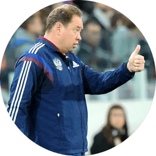 👍 uomo, pollice in su, allenatore, ritratto, atleta telegram sticker