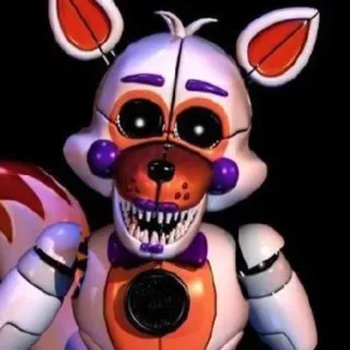 🌟 Funtime Foxy Five Nights at Freddy's Animatrónico, FNaF, Juego de terror, Personaje de videojuego telegram sticker