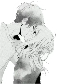 😘 Anime, Bacio, Manga, Amore, Coppia telegram sticker