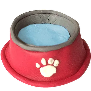 💧 dog bowl, pet bowl, animal bowl, dog, pet, paw print telegram sticker