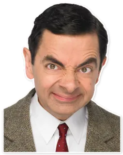 Mr. Bean telegram stickers